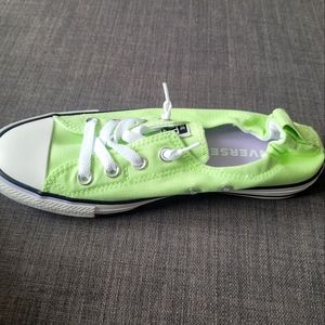 BRAND NEW Converse slip ons, lime
